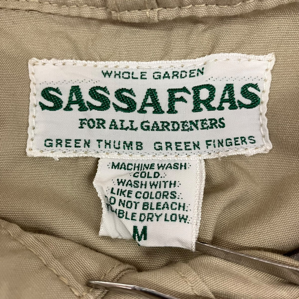 SASSAFRAS ダブルスナップボタン ベスト 古着・中古-5枚目のアイテム画像