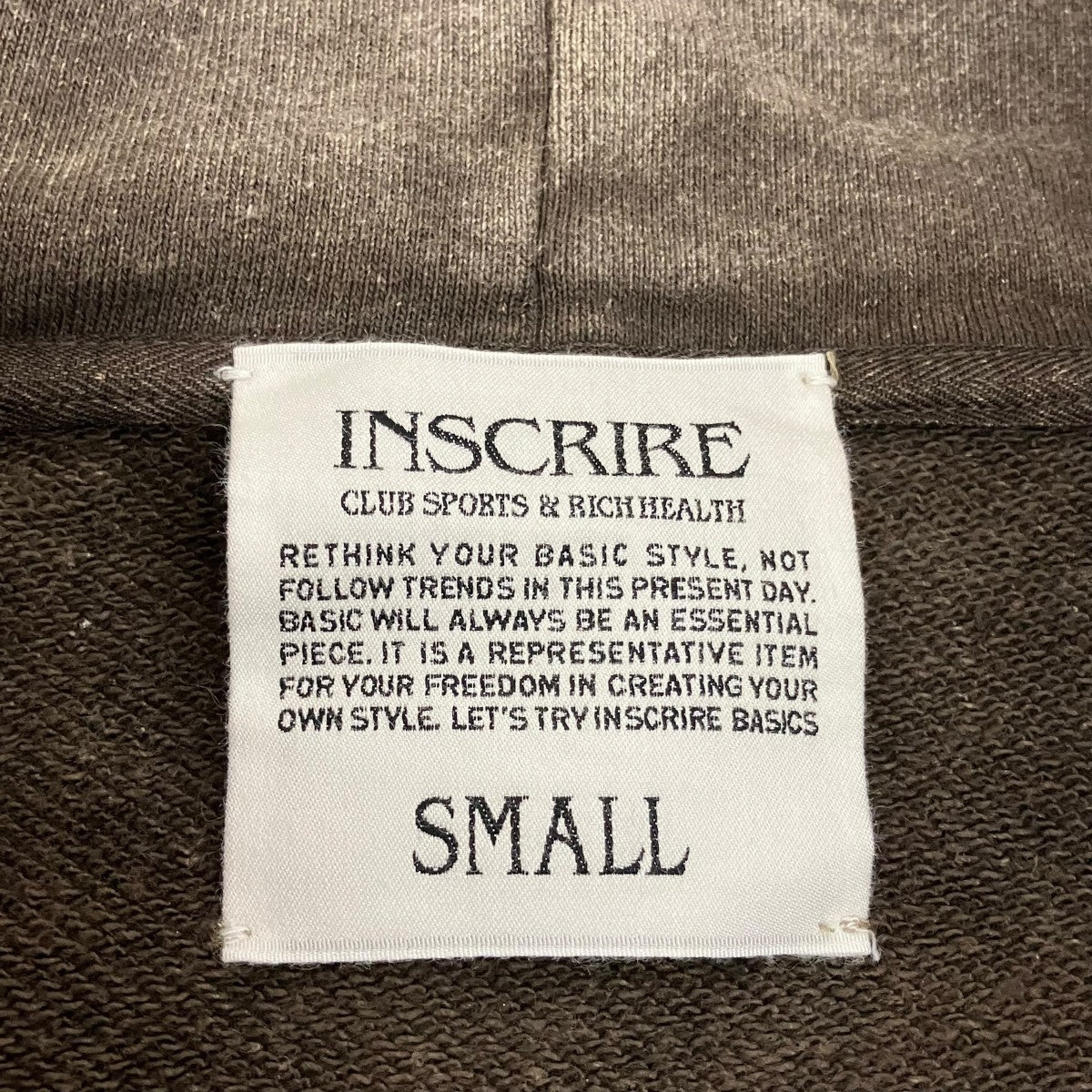INSCRIRE ジップパーカー24SS-BC79 古着・中古-5枚目のアイテム画像