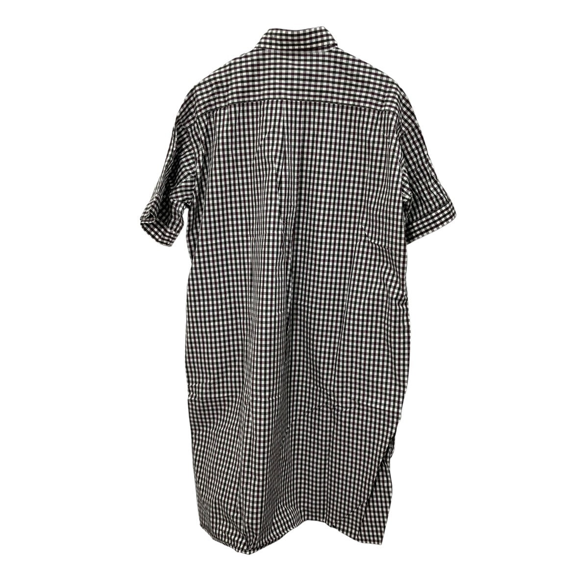 【美品】DANTONダントンシャツワンピース36カーキ系 チェック柄 DANTON(ダントン) チェックシャツワンピースJD-3655 MTP JD-3655 MTP