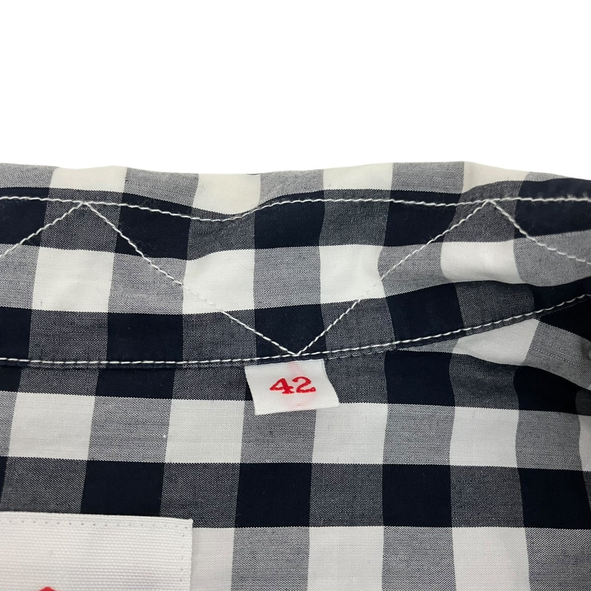 DANTON チェック半袖シャツDT-B0049 古着・中古-6枚目のアイテム画像