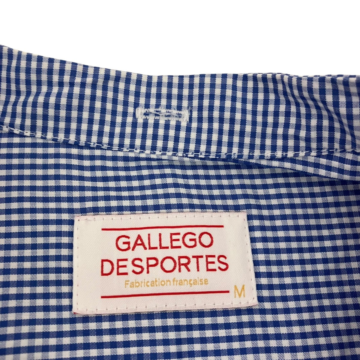 GALLEGO DESPORTES GINGHAM CHECKギンガムチェック長袖シャツ 古着・中古-5枚目のアイテム画像