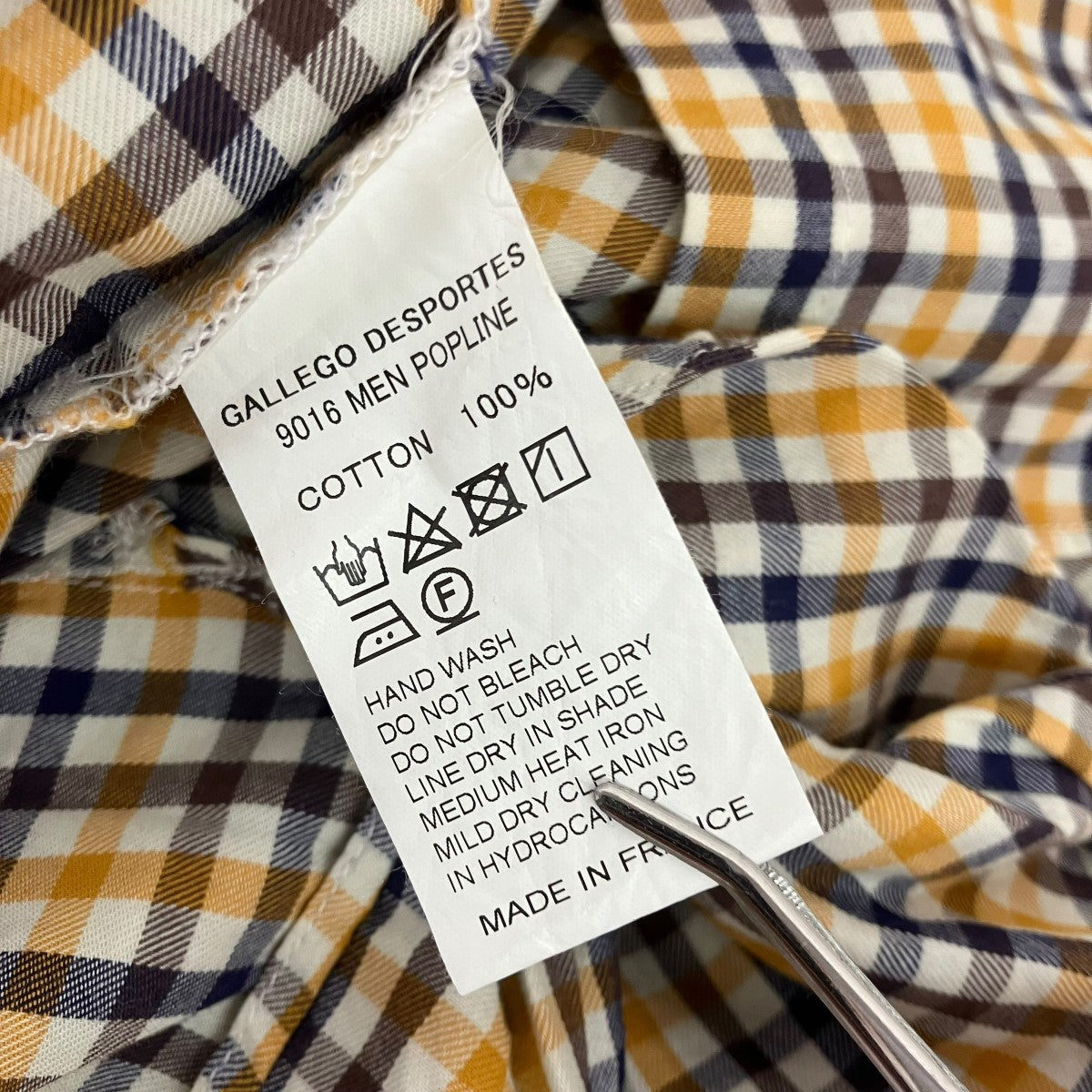 GALLEGO DESPORTES チェック長袖シャツ 古着・中古-6枚目のアイテム画像
