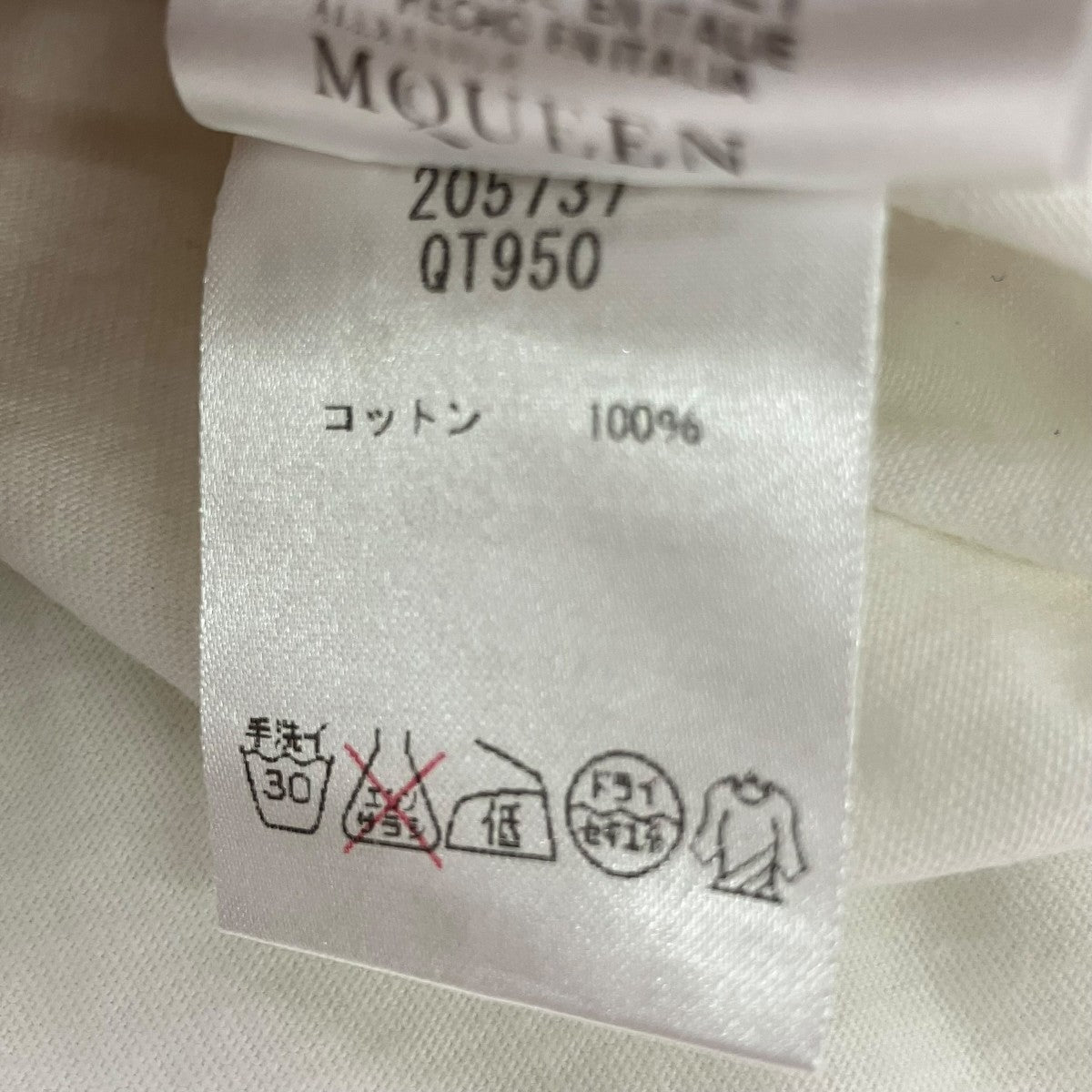 ALEXANDER McQUEEN 半袖Tシャツ205737 QT950 古着・中古-6枚目のアイテム画像