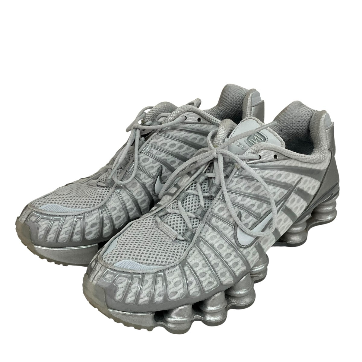 NIKE NIKE W SHOX TL PURE PLATINUM／CHROMEスニーカーAR3566-003 古着・中古-1枚目のアイテム画像