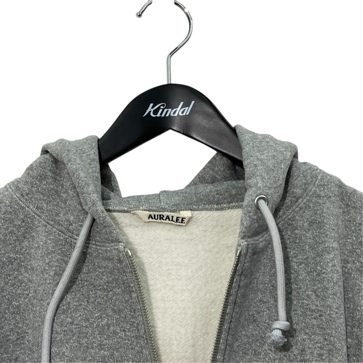 AURALEE SMOOTH SOFT BD SWEAT ZIP PARKAジップパーカーA25AP04TU 古着・中古-3枚目のアイテム画像