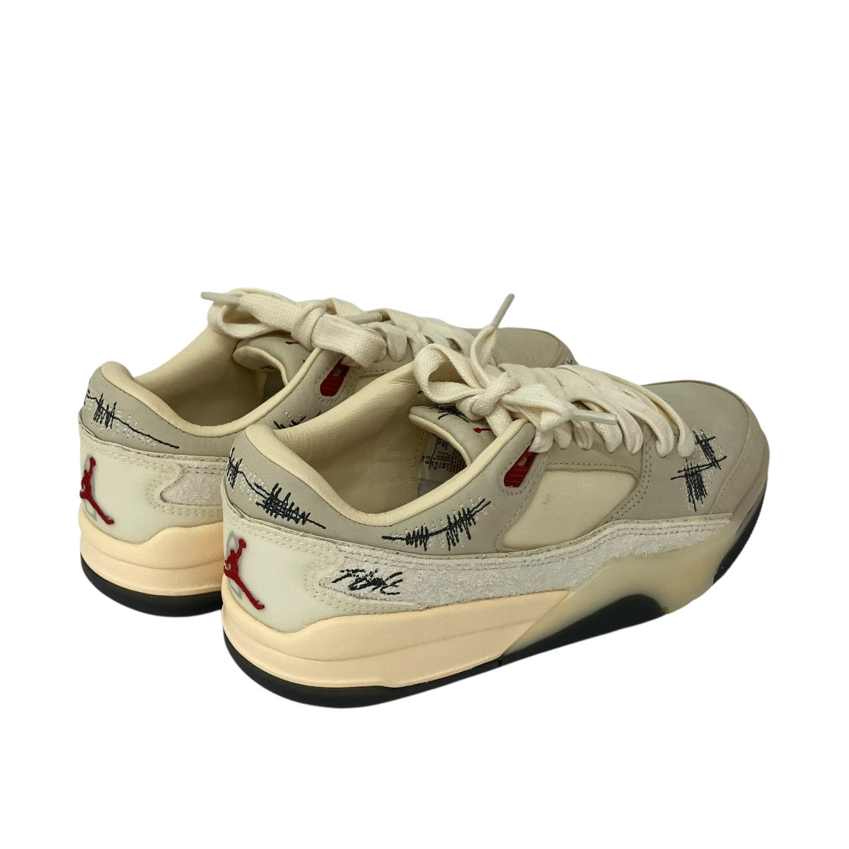 NIKE×WHO DECIDES WAR Jordan Flight Court MuslinローカットスニーカーHQ2958-100 古着・中古-2枚目のアイテム画像