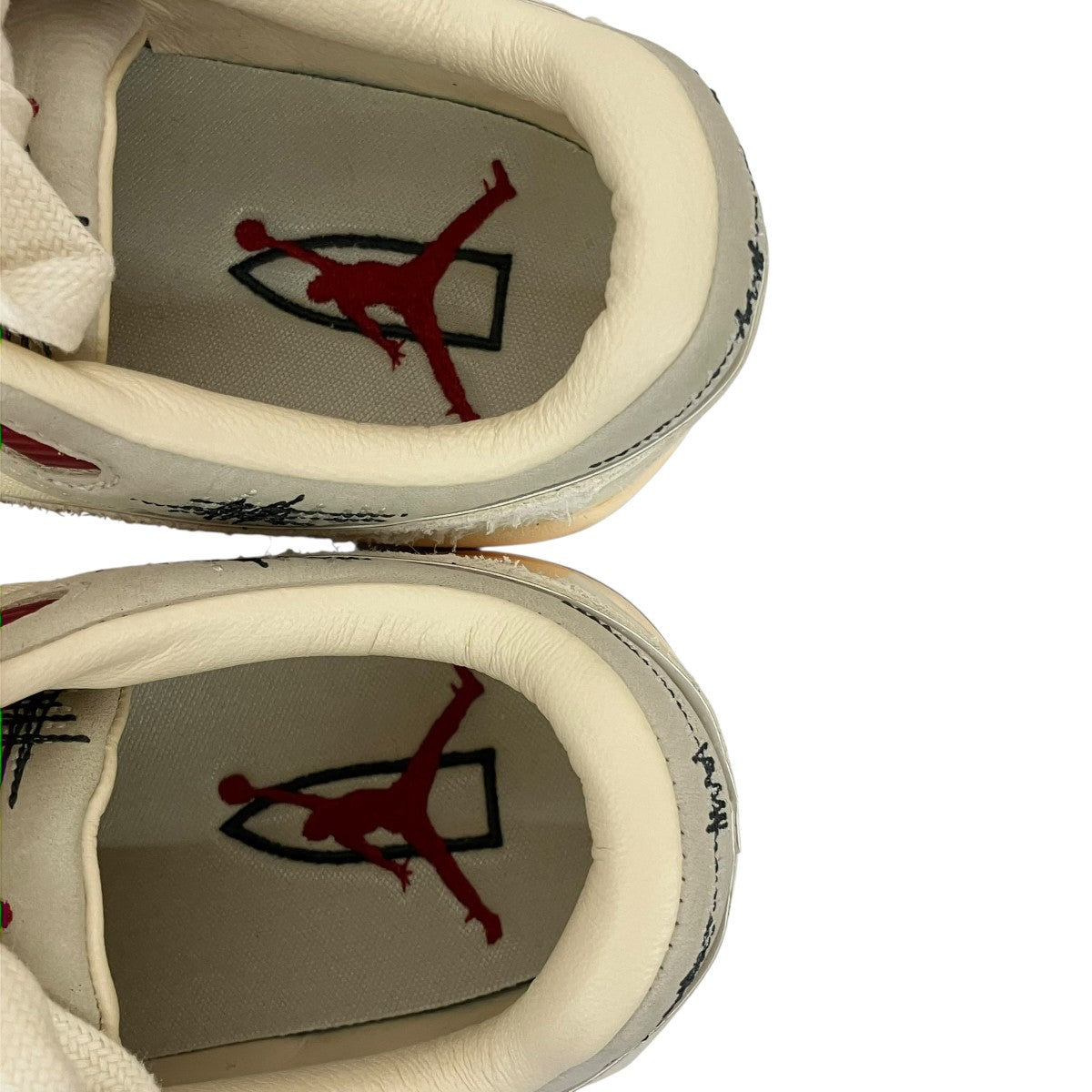 NIKE×WHO DECIDES WAR Jordan Flight Court MuslinローカットスニーカーHQ2958-100 古着・中古-4枚目のアイテム画像