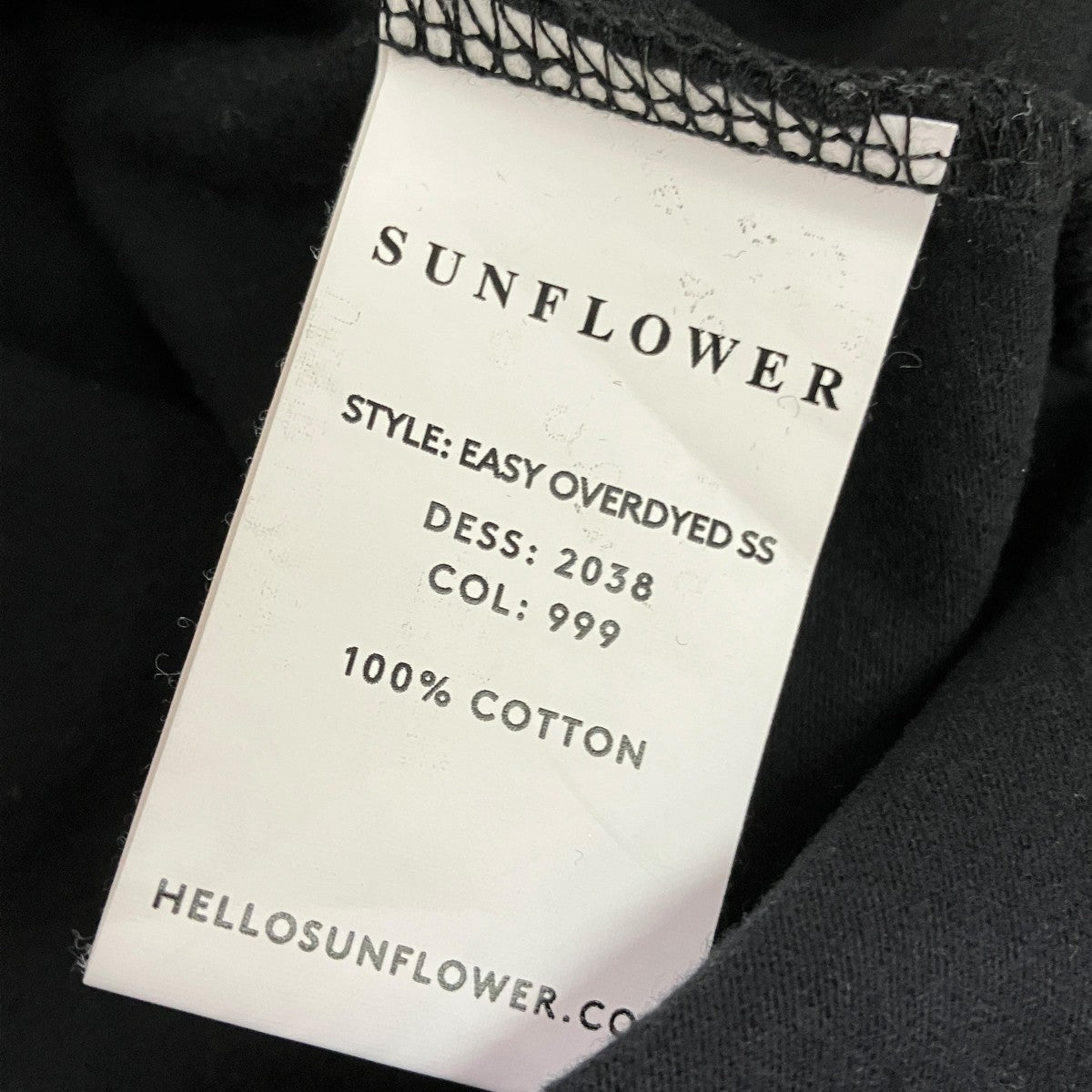 EASY OVERDYED半袖Tシャツ2038