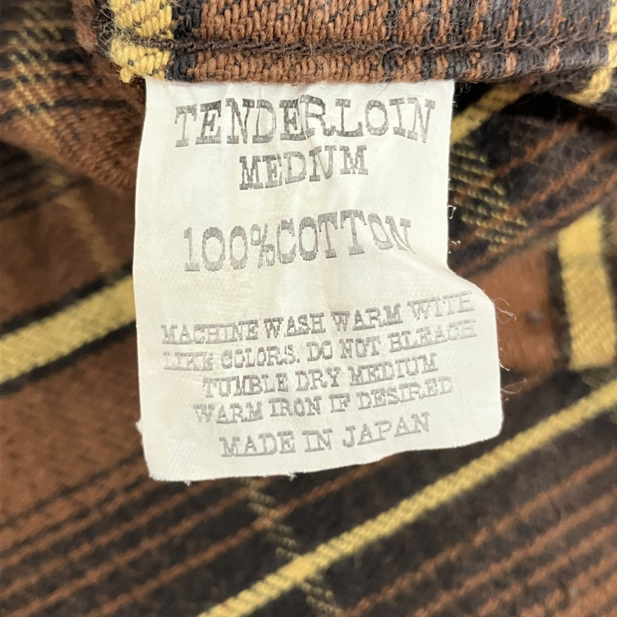 TENDERLOIN チェック長袖シャツ 古着・中古-5枚目のアイテム画像