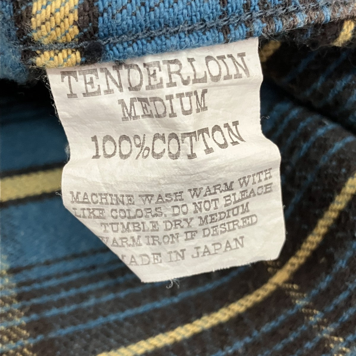 TENDERLOIN チェックネルシャツ 古着・中古-5枚目のアイテム画像