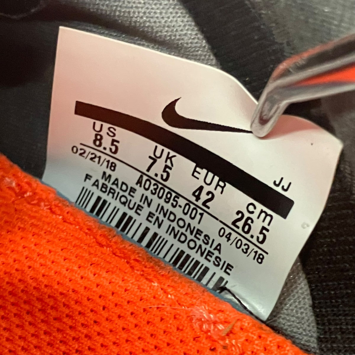 NIKE スニーカーA03095-001 古着・中古-10枚目のアイテム画像