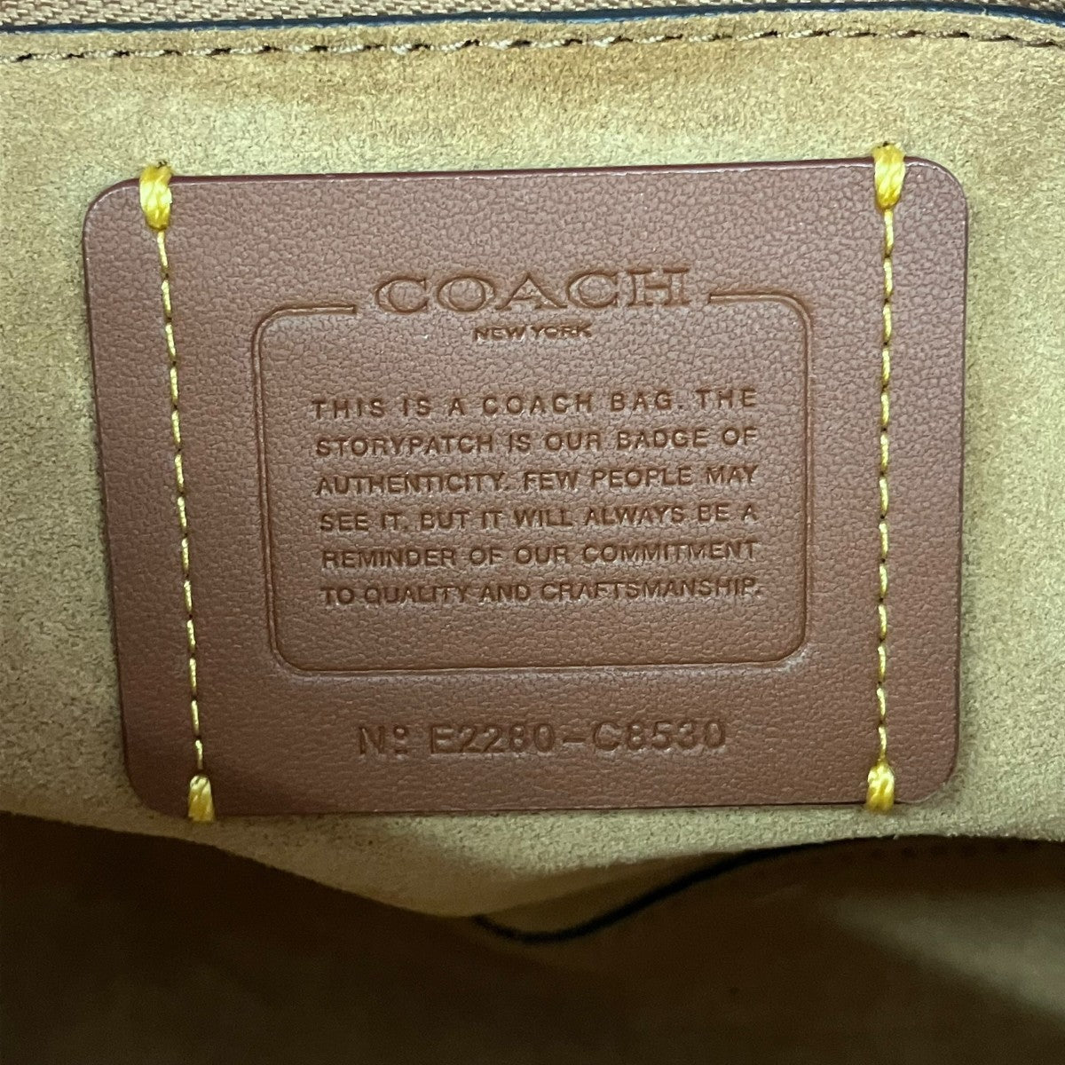 COACH 2WAYショルダーバッグ 古着・中古-7枚目のアイテム画像