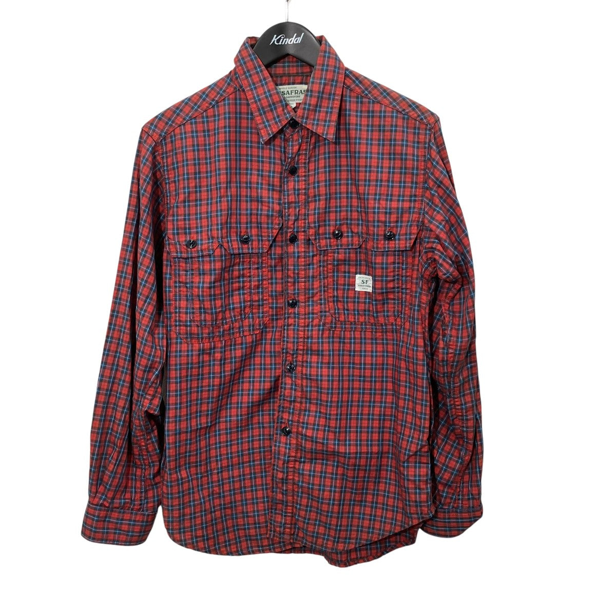 SASSAFRAS チェック長袖シャツ 古着・中古-1枚目のアイテム画像