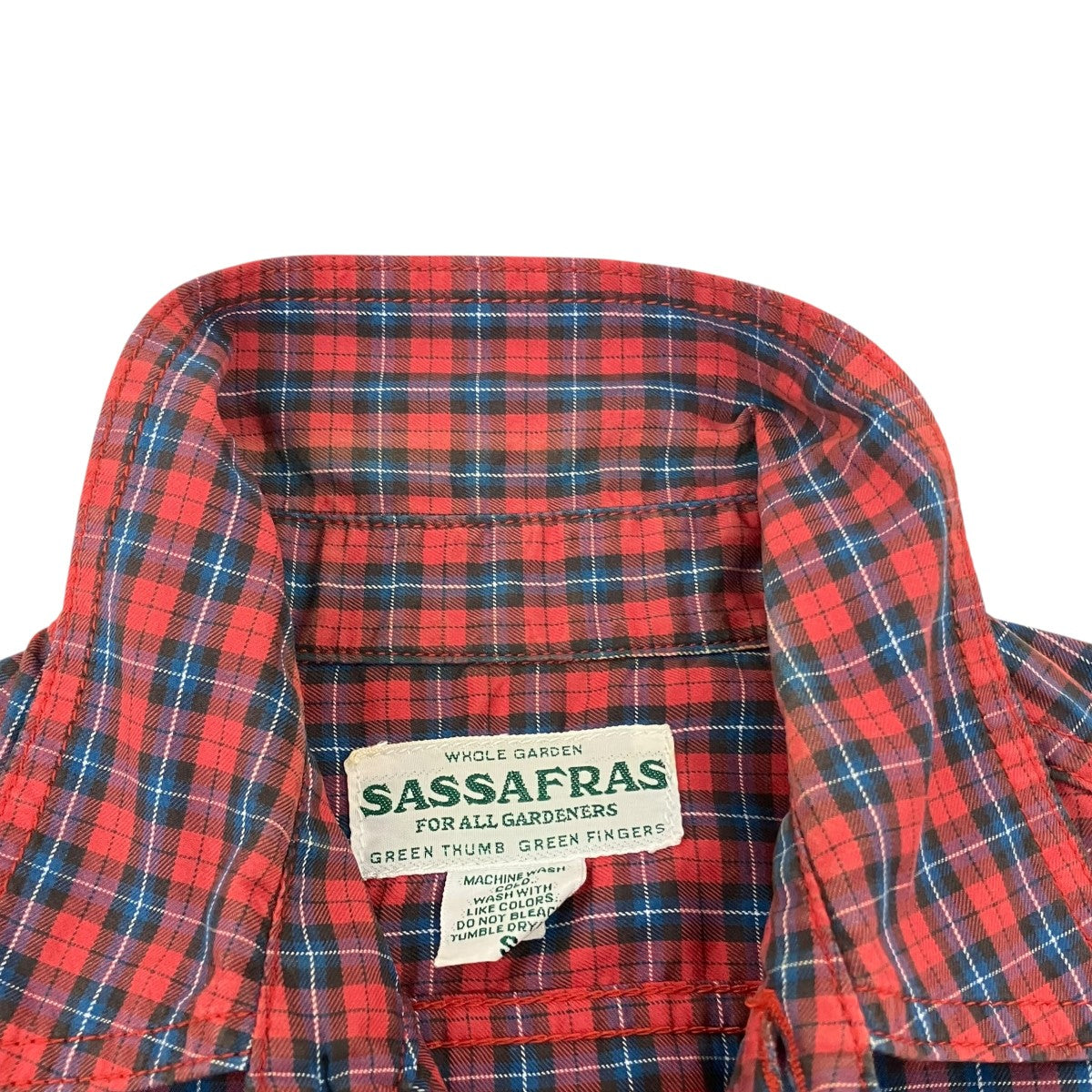 SASSAFRAS チェック長袖シャツ 古着・中古-5枚目のアイテム画像
