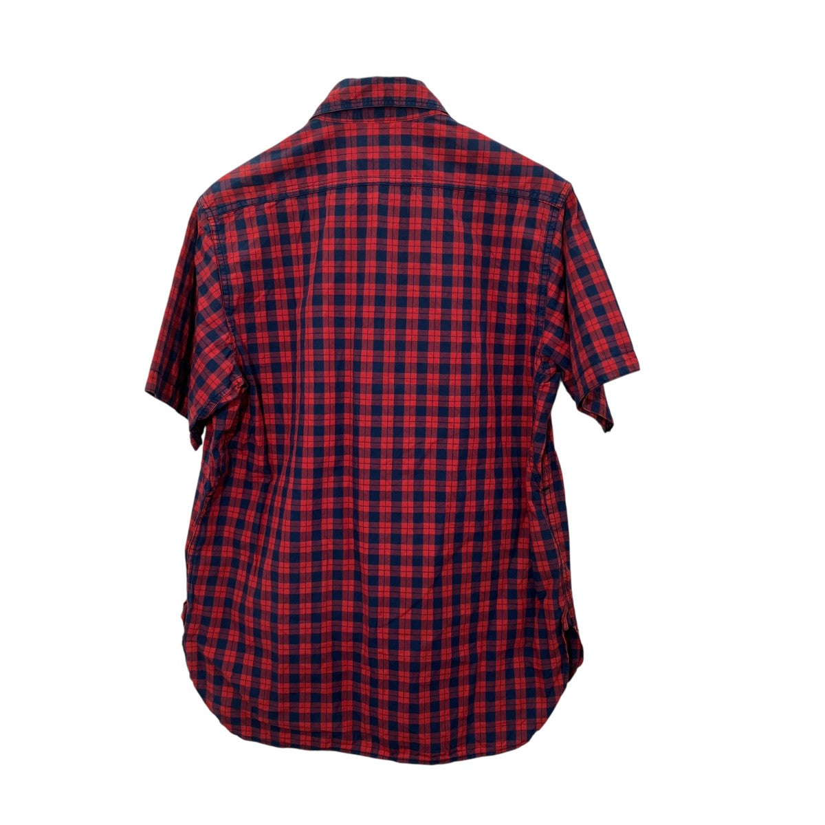 SASSAFRAS チェック半袖シャツ 古着・中古-2枚目のアイテム画像