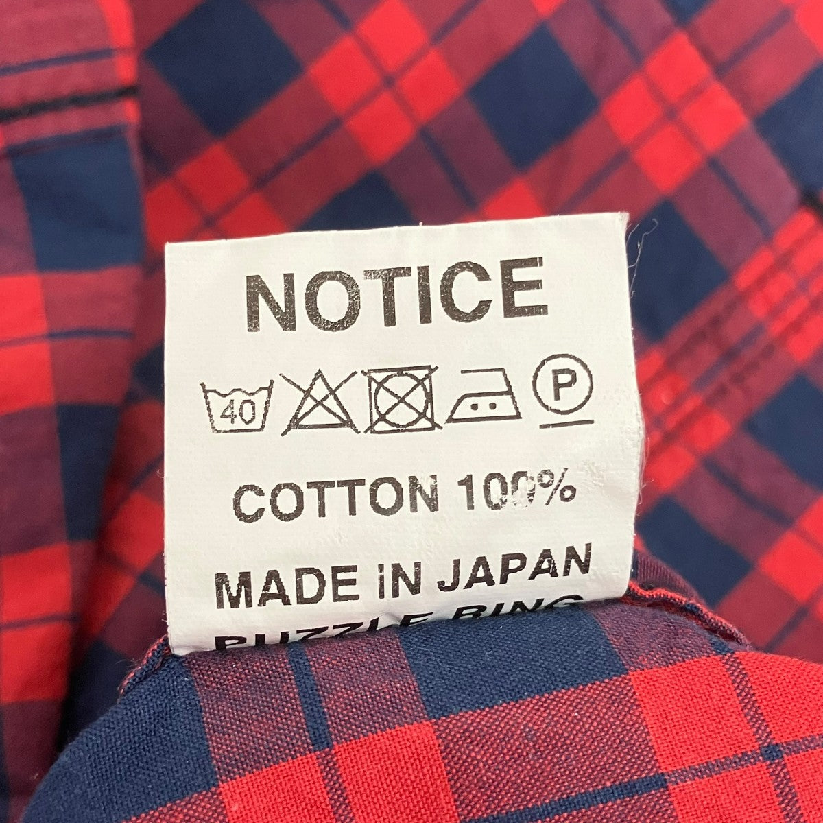 SASSAFRAS チェック半袖シャツ 古着・中古-7枚目のアイテム画像