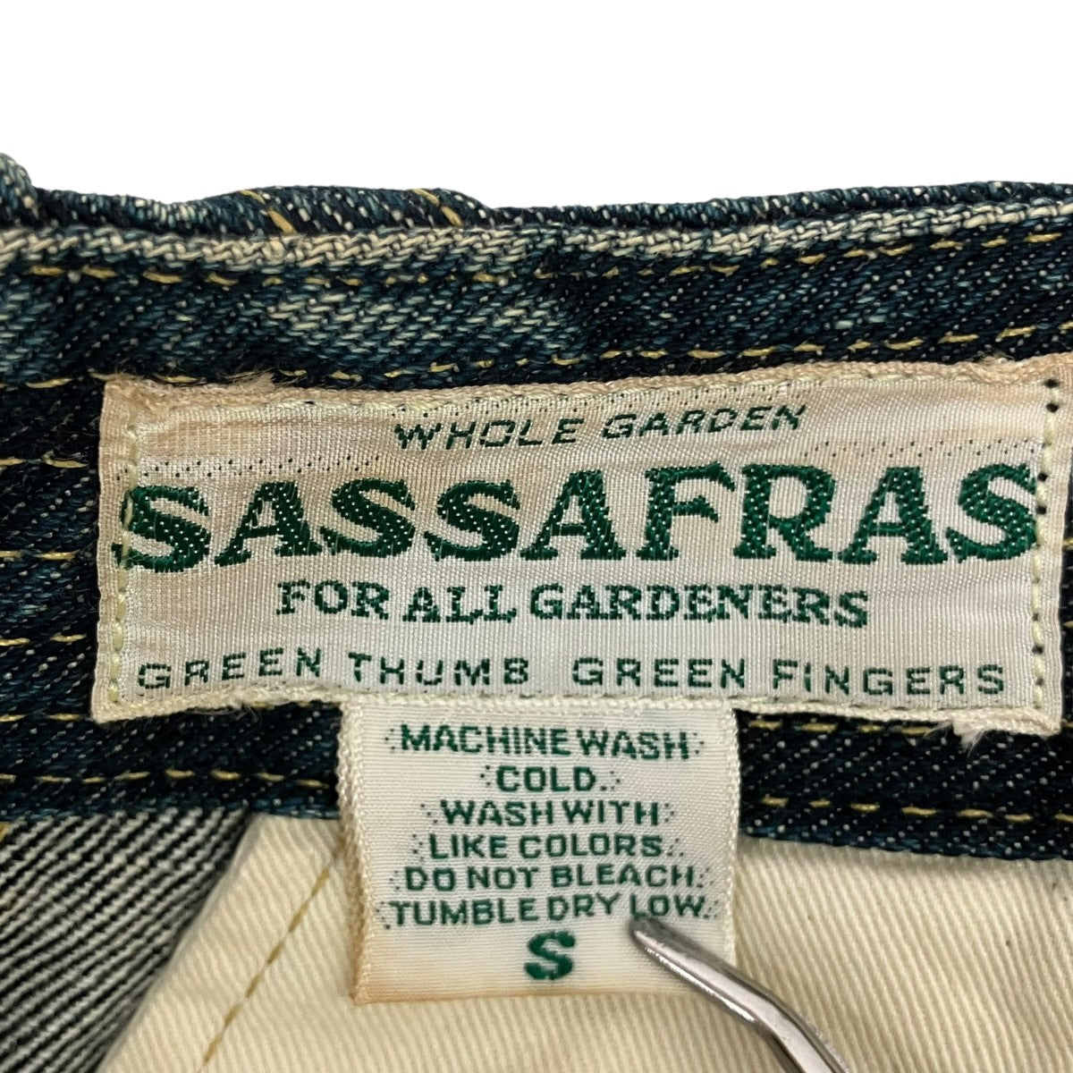 SASSAFRAS デニムパンツ 古着・中古-9枚目のアイテム画像