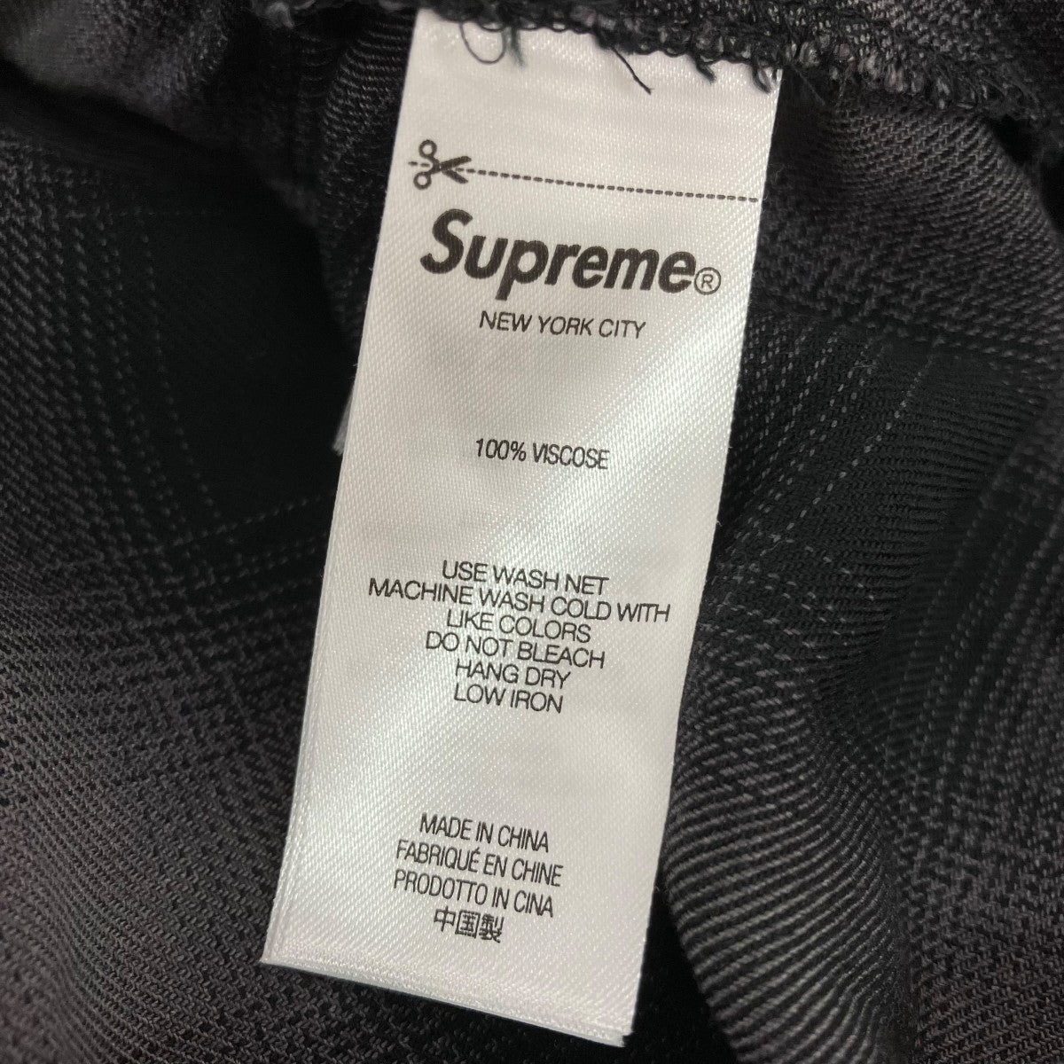 Supreme 26SSShadow Plaid Rayon Shirtオンブレチェック長袖シャツ 古着・中古-6枚目のアイテム画像