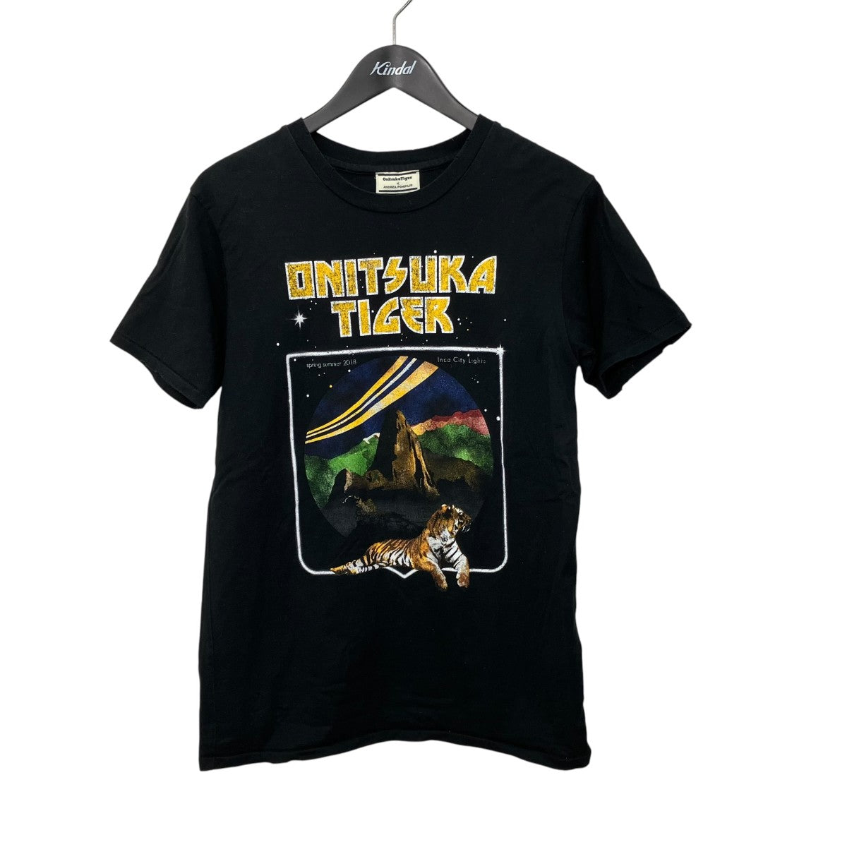 Onitsuka Tiger×ANDREA POMPILIO ダメージ加工半袖TシャツOKT125 古着・中古-1枚目のアイテム画像