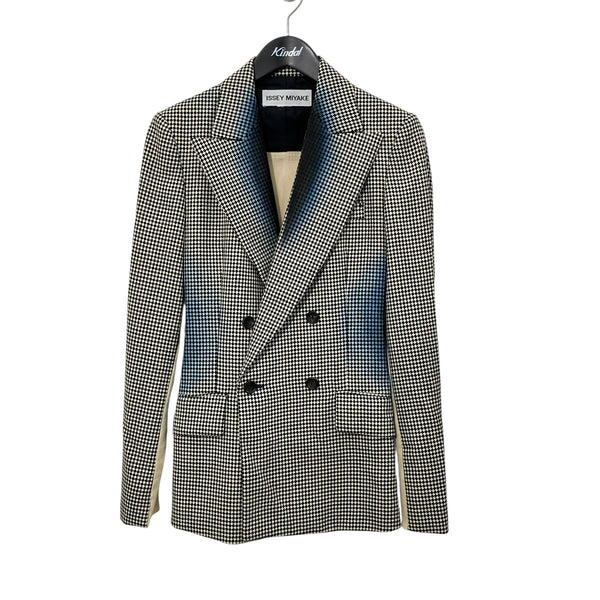 ISSEY MIYAKE 初期タグ ベルベットダブルジャケット　80s ISSEY MIYAKE(イッセイミヤケ) ダブルジャケット ブラック×ブルー