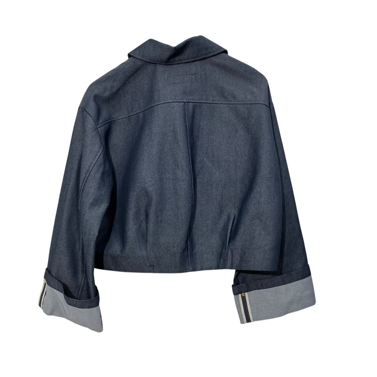 allureville 25AWリジッドデニムライクブルゾンデニムジャケット202520-19-010-65-020 古着・中古-2枚目のアイテム画像