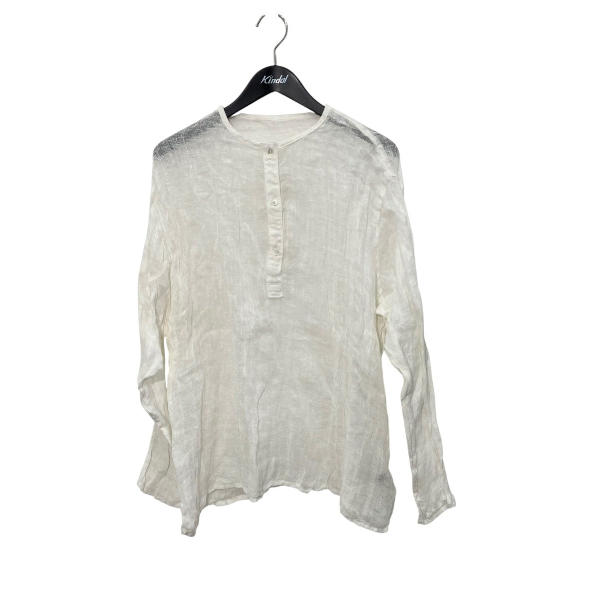 LINENクレープヘンリーネックブラウス25051220305020