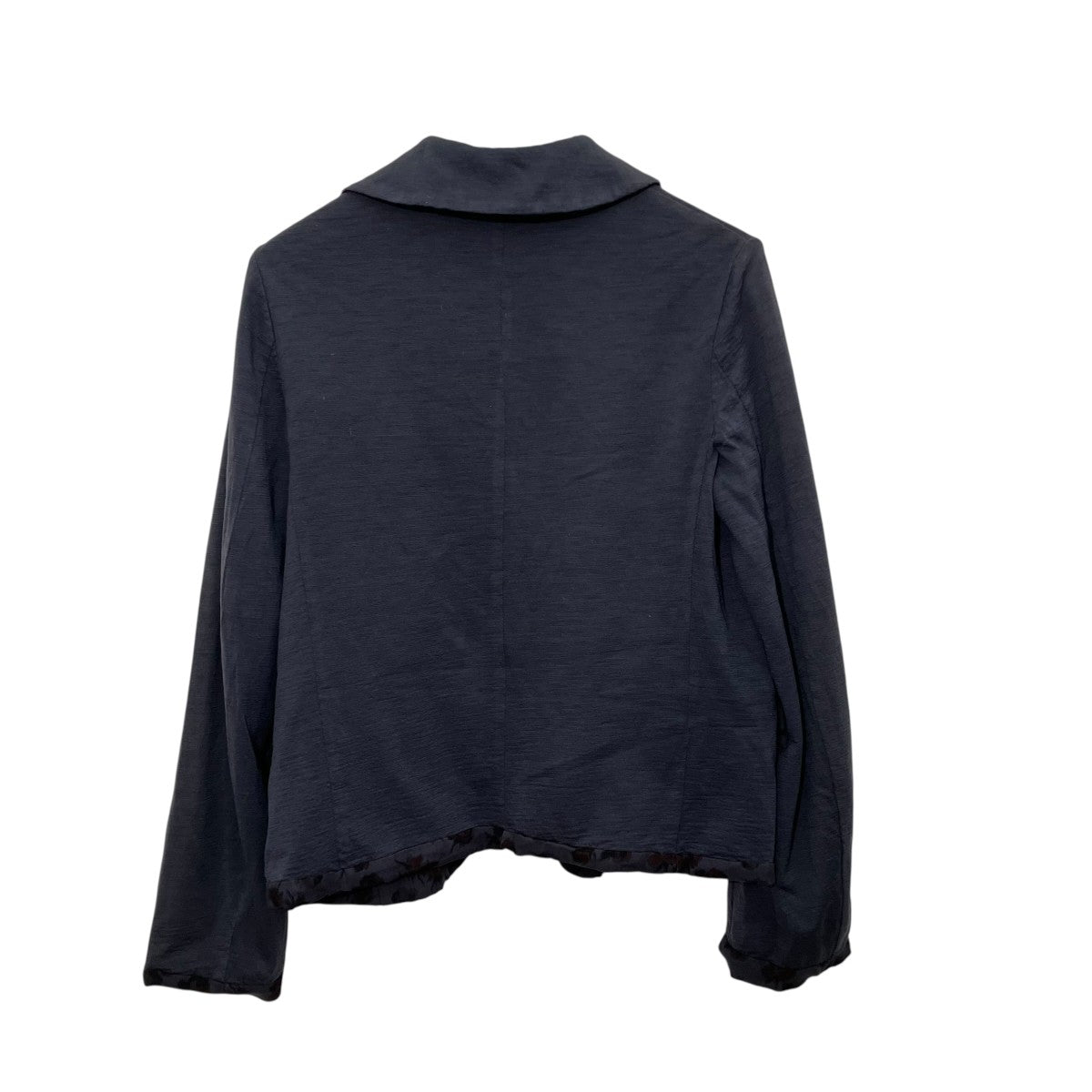 お値下げ中トリココムデギャルソン 丸襟リバージャケット ブルゾン 切りっぱなし tricot COMME des GARCONS(トリココムデギャルソン) 丸襟ジャケットTR
