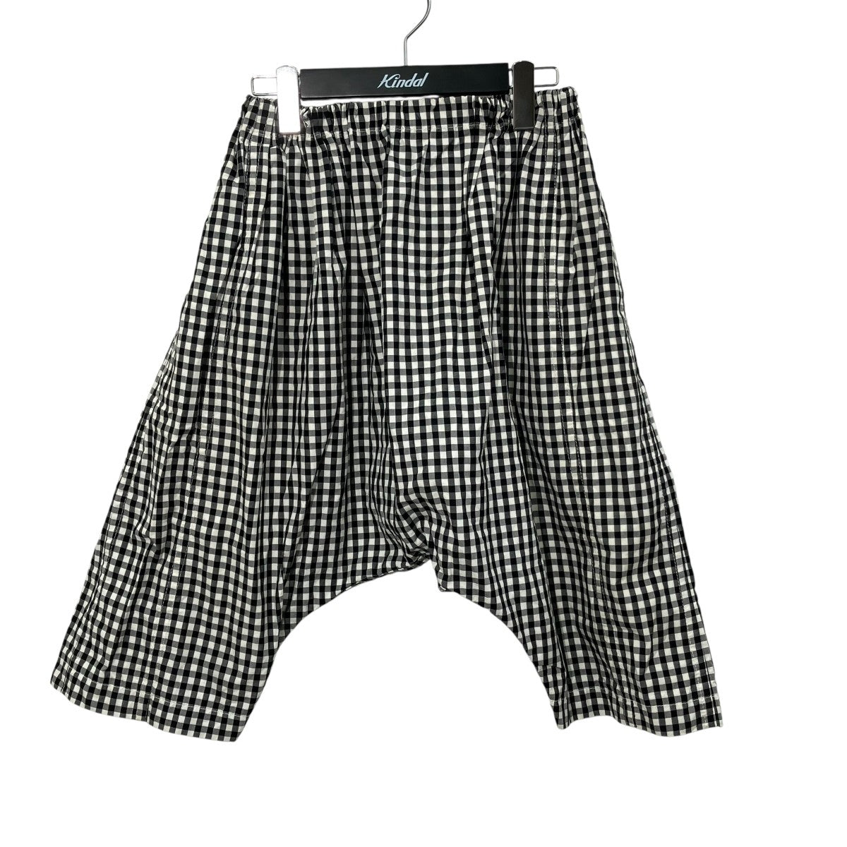 Cotton Gingham Check Sarouel Easy ShortsギンガムチェックサルエルハーフパンツTI-P033
