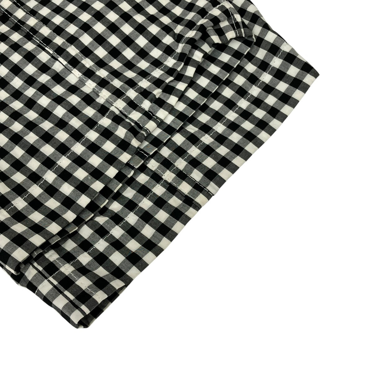 BLACKCOMMEdesGARCONS ショートサルエル　黒ギンガムチェック tricot COMME des GARCONS(トリココムデギャルソン) Cotton Gingham