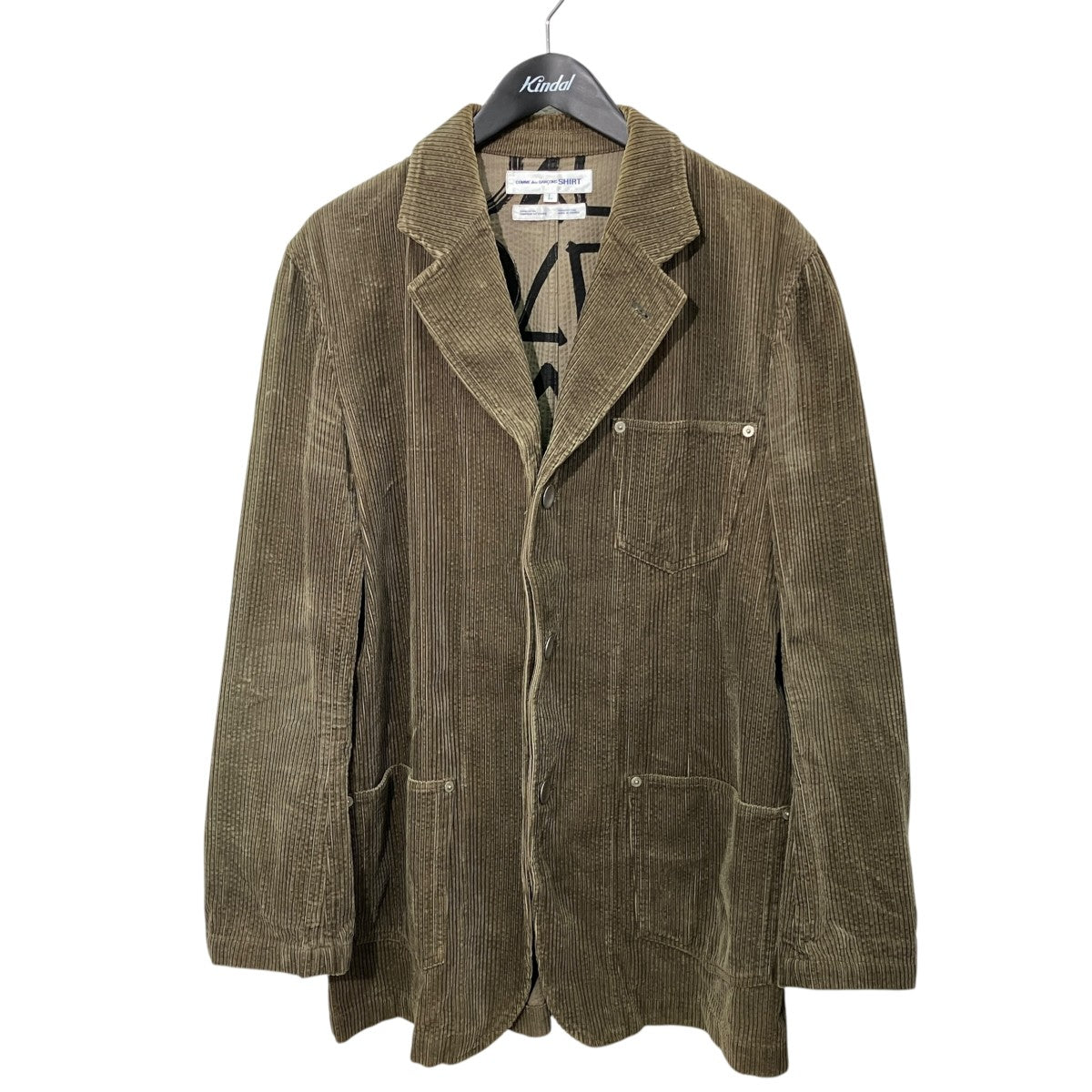 Thick-ribbed corduroy jacketコーデュロイジャケットW11058