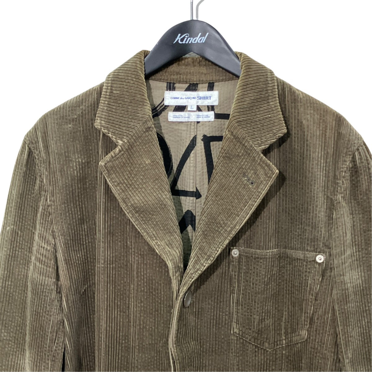 Thick-ribbed corduroy jacketコーデュロイジャケットW11058