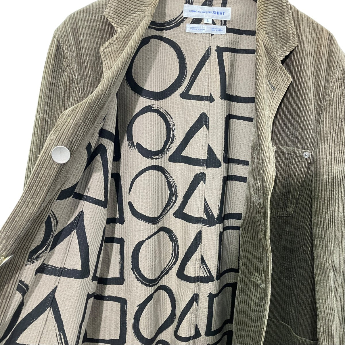 Thick-ribbed corduroy jacketコーデュロイジャケットW11058