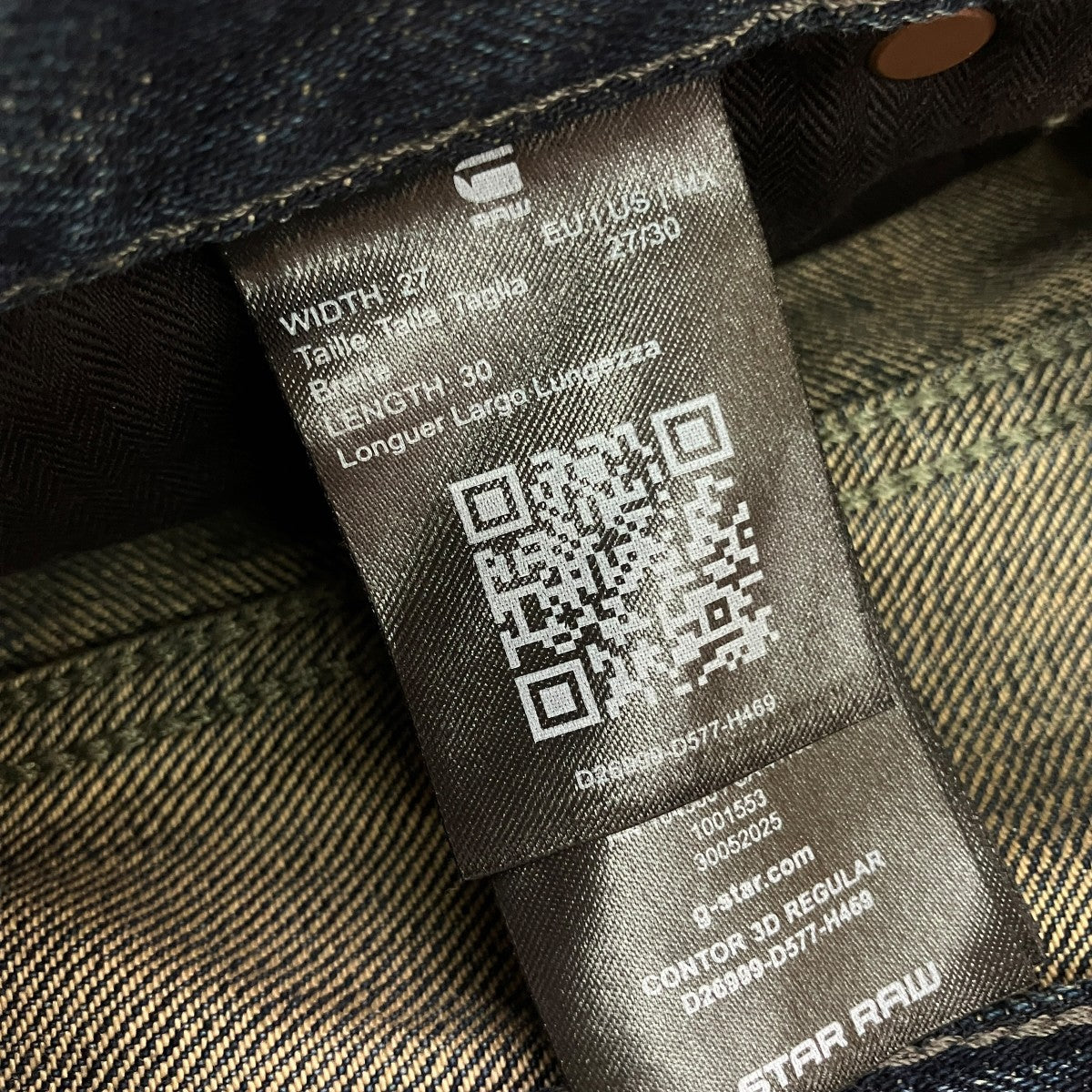 Contor 3D Regular JeansデニムパンツD26999-D577-H469