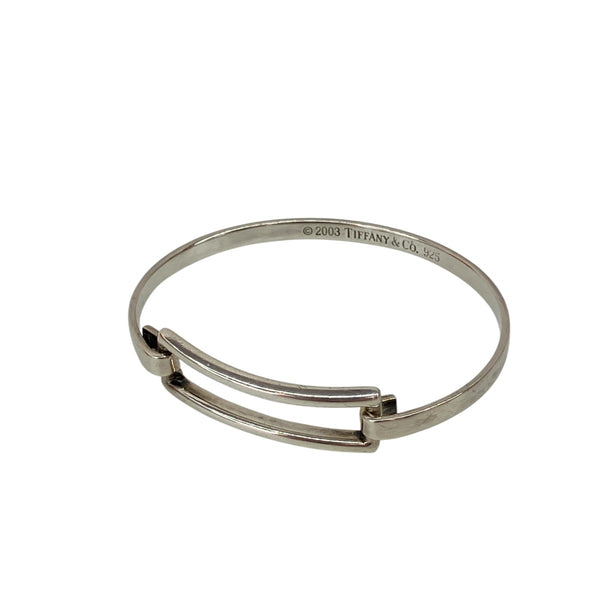 ティファニー バングル インターロッキング シルバー Tiffany ＆ Co．(ティファニー) レクタングル オープンスクエア