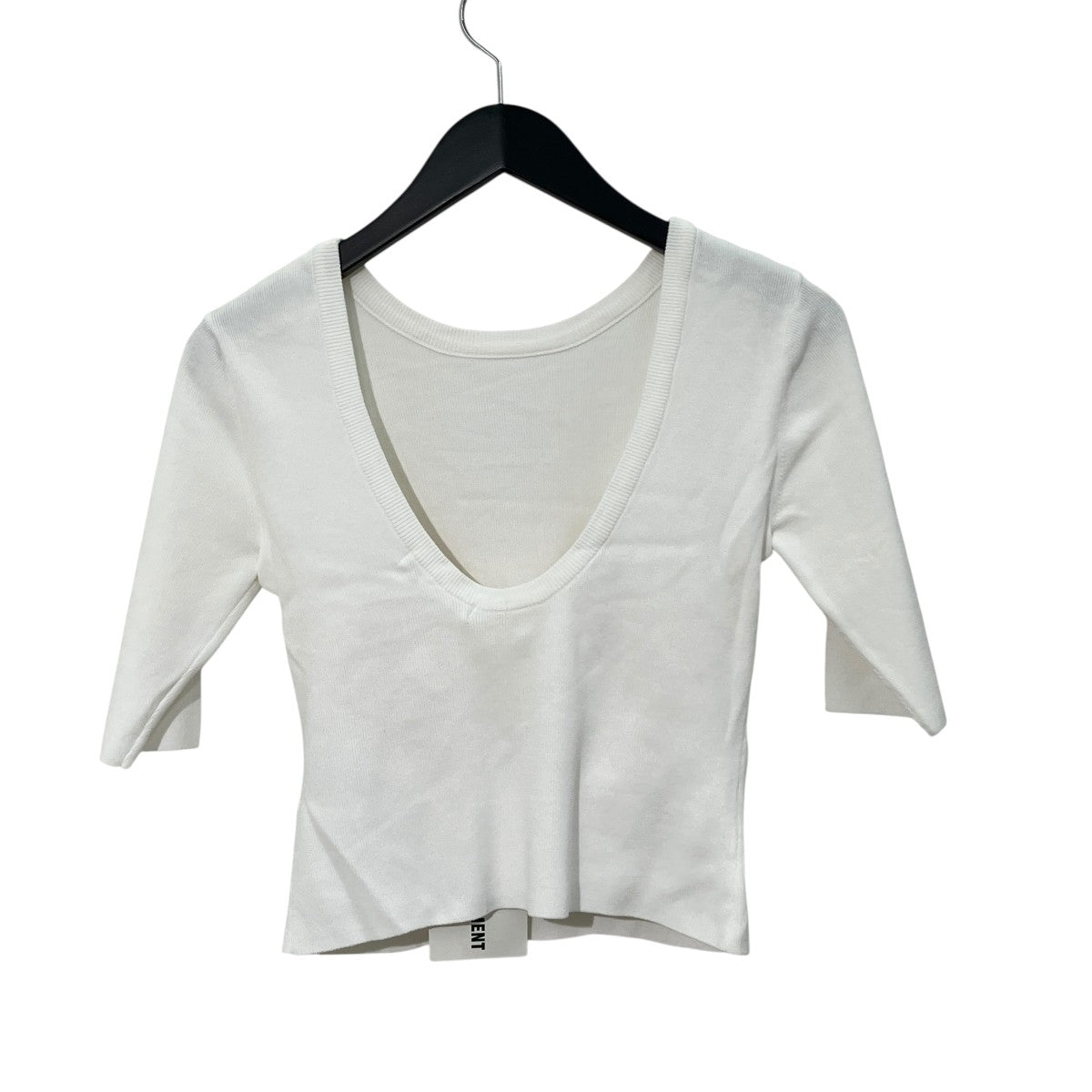 CROPPED COMPACT TEE半袖ニットNNM1-24A-001