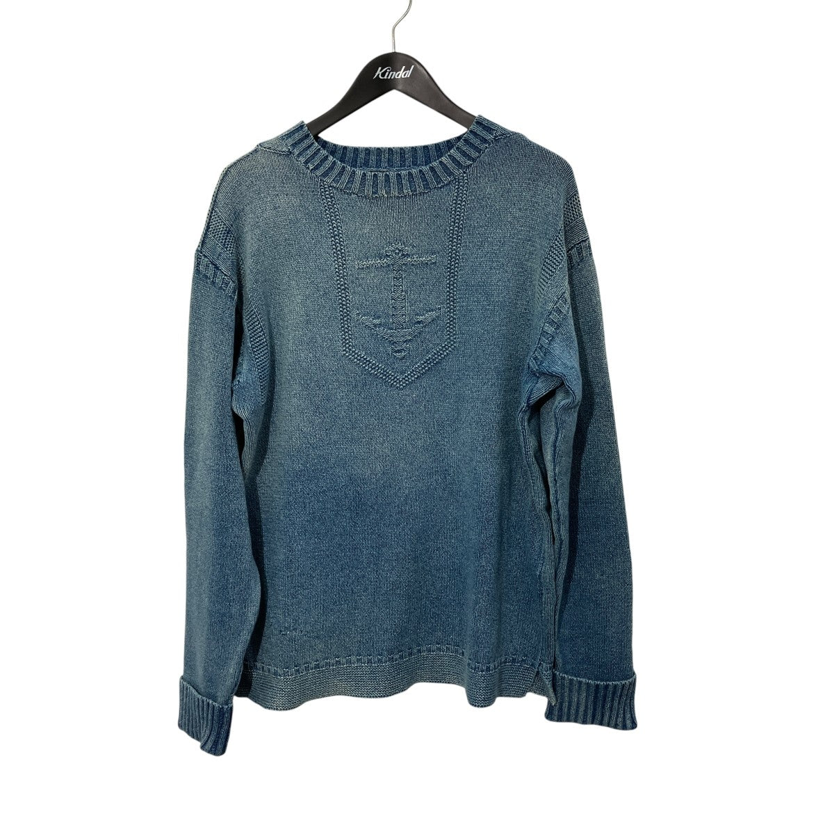 INDIGO ANCHOR SWEATERプルオーバーニット
