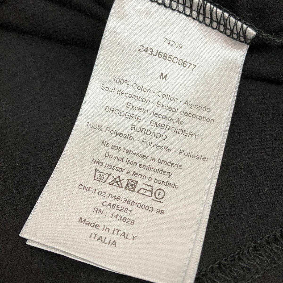 刺繍Tシャツ243J685C0677