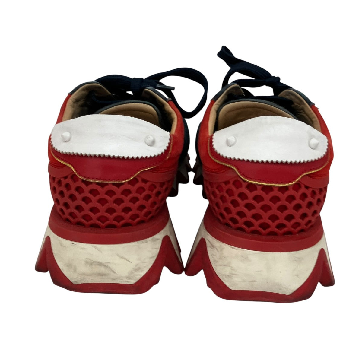 Christian Louboutin スニーカー 26cm 赤 【古着】【中古】【送料無料】 Christian Louboutin(クリスチャンルブタン) スニーカー ネイビー