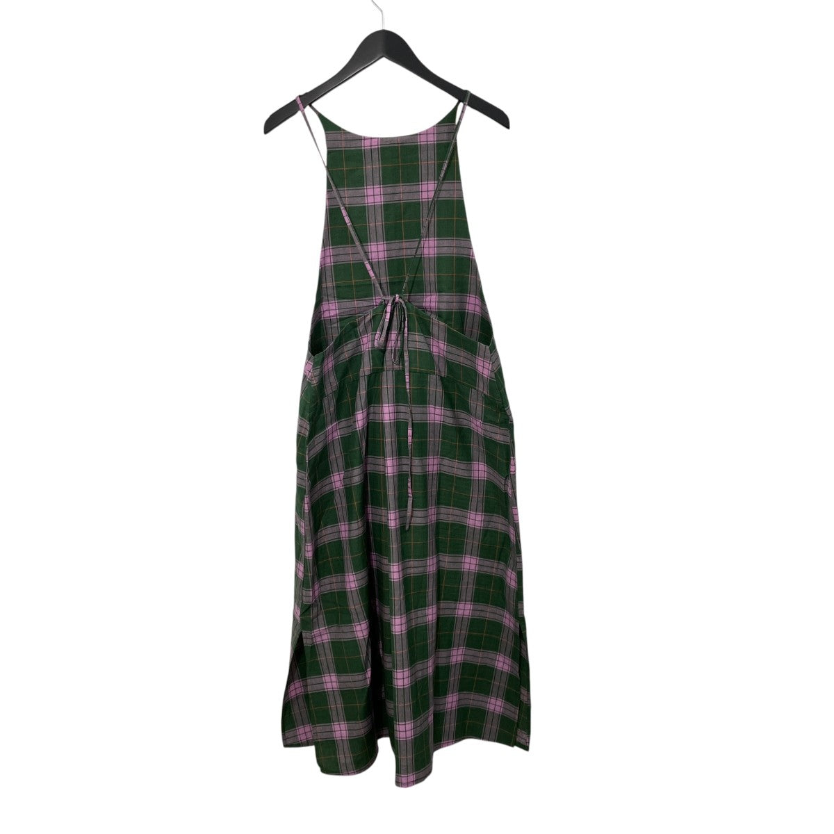 Ribbon Cami Dressチェックキャミソールワンピース