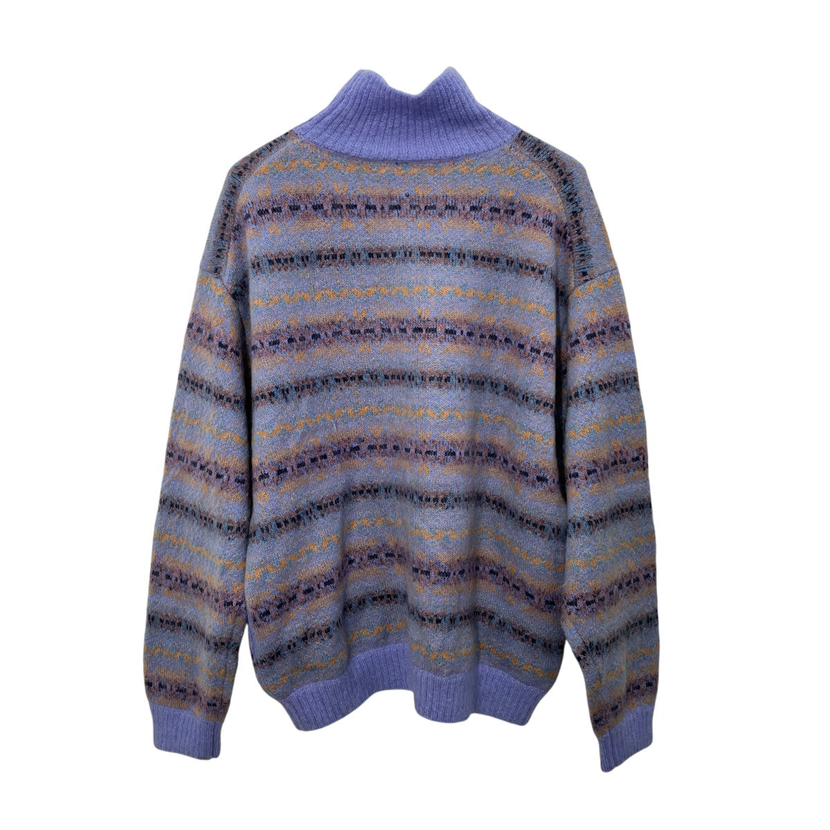 H BEAUTY＆YOUTH MOHAIR FAIRISLE HIGH NECK KNITハイネックニット1213-105-3693 古着・中古-2枚目のアイテム画像