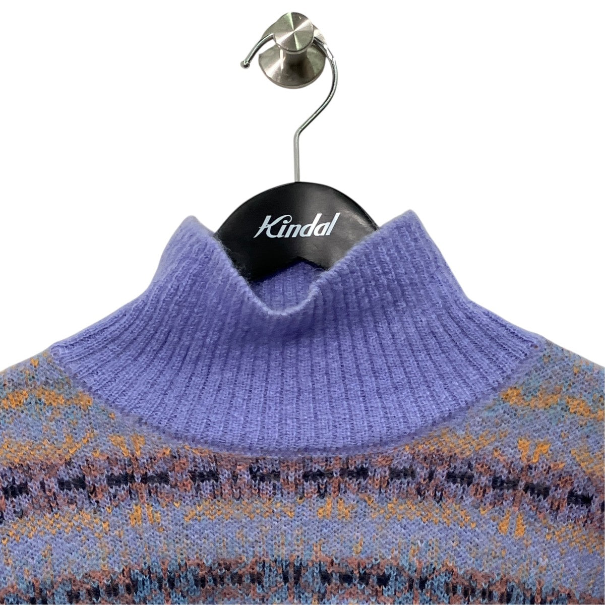 H BEAUTY＆YOUTH MOHAIR FAIRISLE HIGH NECK KNITハイネックニット1213-105-3693 古着・中古-3枚目のアイテム画像