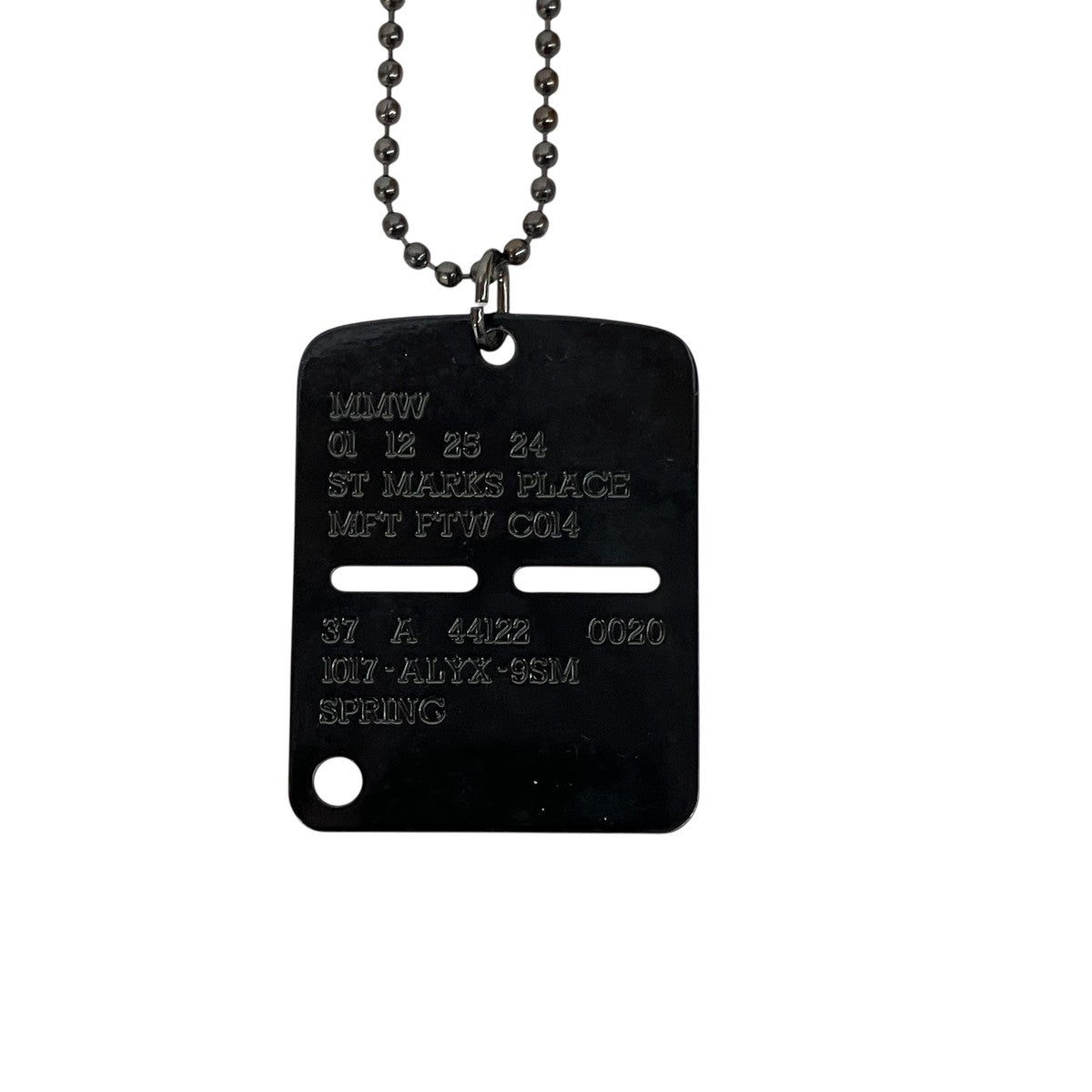 MILITARY TAG NECKLACEネックレス