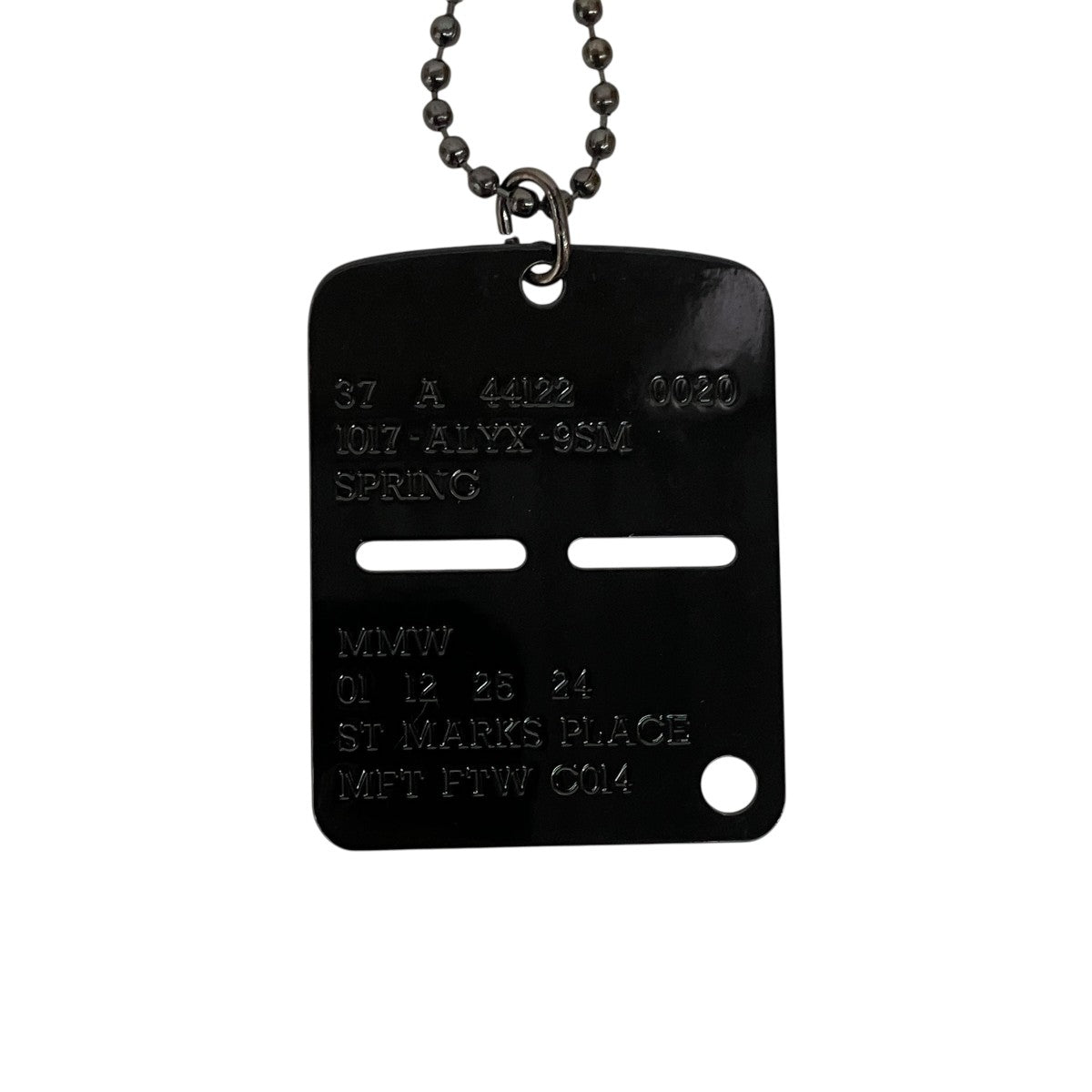 MILITARY TAG NECKLACEネックレス