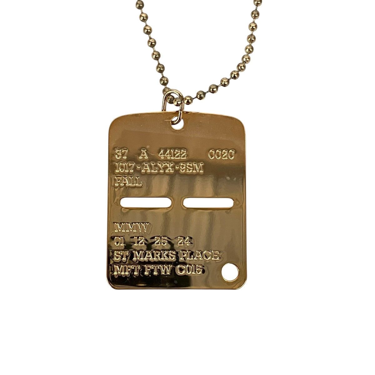 MILITARY TAG NECKLACEネックレス