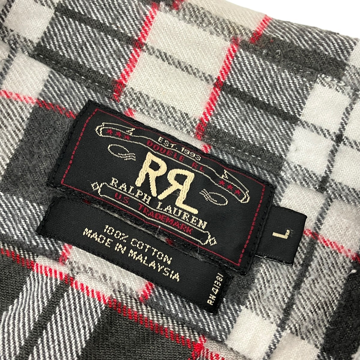 90S RRFチェック長袖シャツ