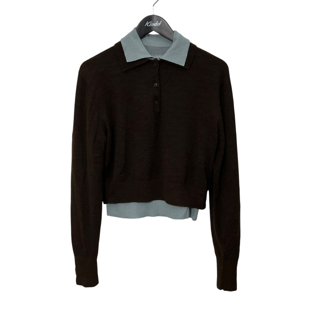 Layered Polo Knitレイヤードポロニット12610508