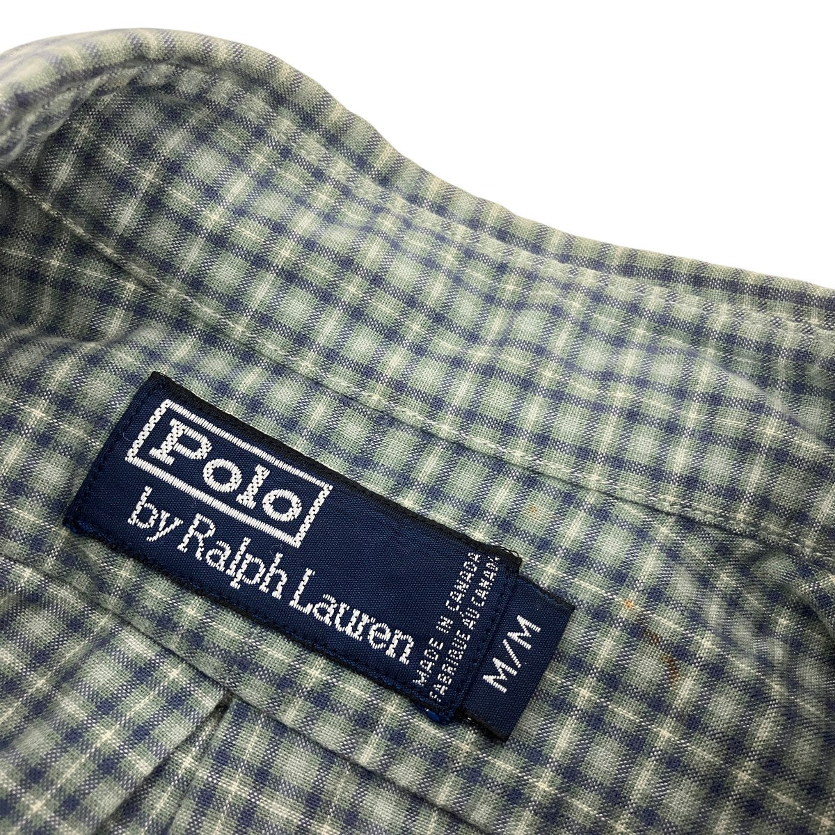 POLO RALPH LAUREN チェックボタンダウンシャツ 古着・中古-6枚目のアイテム画像