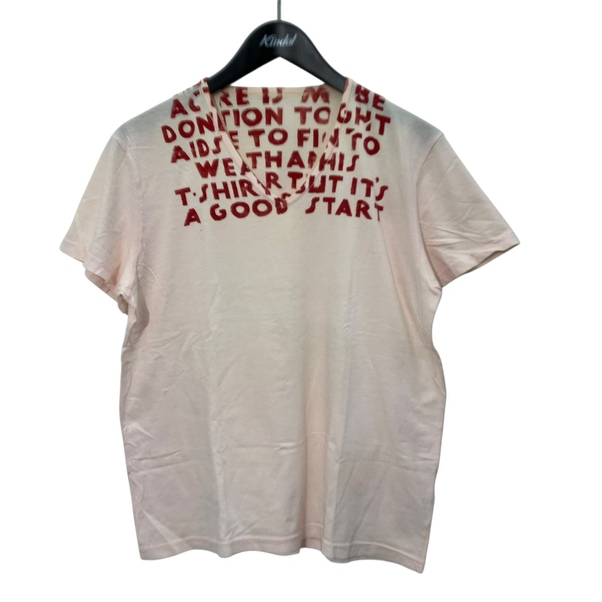 Martin Margiela MISS DEANNA期VネックTシャツ 古着・中古-1枚目のアイテム画像