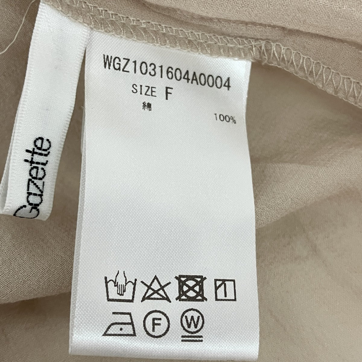 コットンシフォンギャザーブラウスWGZ1031604A0004