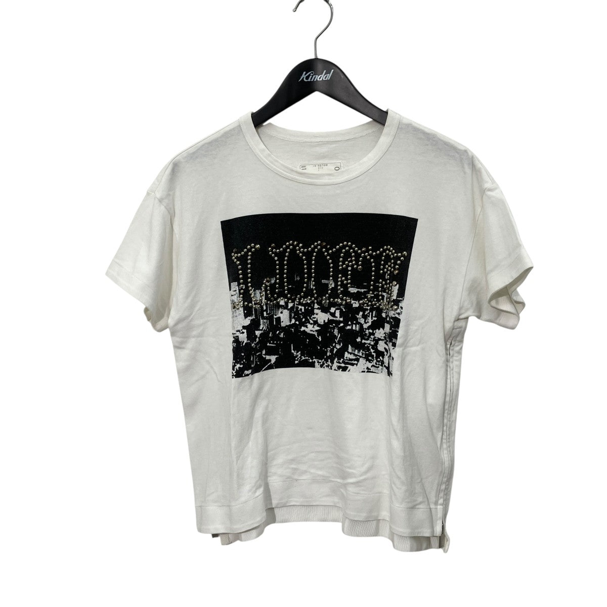 スタッズ半袖Tシャツ16-02730